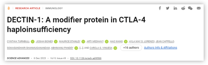 抗真菌蛋白DECTIN-1可用于自身免疫疾病和癌癥治療