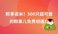 粽享诺米！500只超可爱的诺诺免费相遇！