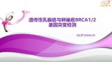 公司产品：遗传性乳腺癌与卵巢癌相关基因BRCA1/2突变检测